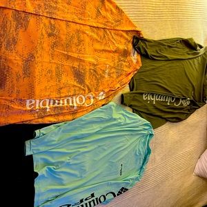 3 Columbia Sportswear PFG shirts from 2023 summer collection .